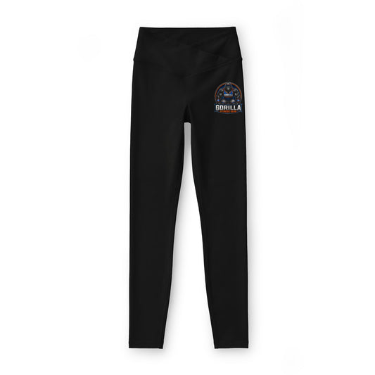 Black 'Gorilla Logic' Luxe Women's Leggings — High-Waist Athletic Yoga Pants