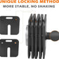 Adjustable Two Dumbbells Or Dumbbells Sets 50LB Square Dumbbell 9 In 1 Free Weights For Multi Weight Options Quick-Lock Adjustable