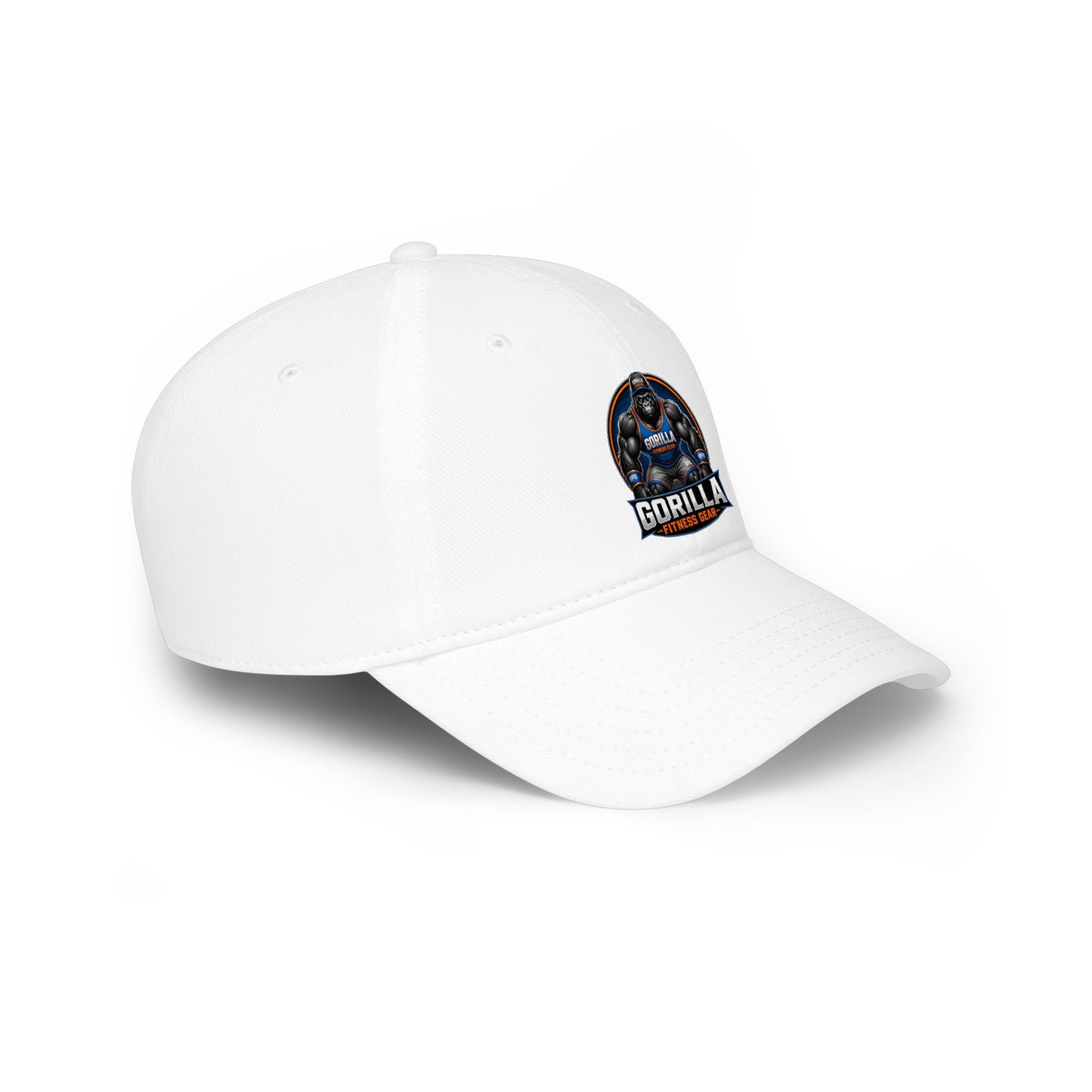 Gorilla Strength Low Profile Baseball Cap — 'Gorilla' Logo Workout Hat