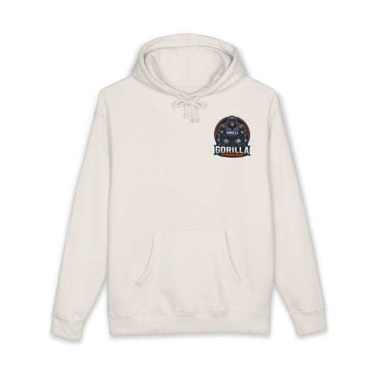 Gorilla Graphic Hoodie — Retro Space Badge Chest Print
