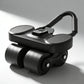4-Wheels Ab Roller with LCD – Home Gym Equipment, Elbow Support, Non-Slip Handles, Tracks Time & Calories Burned.
