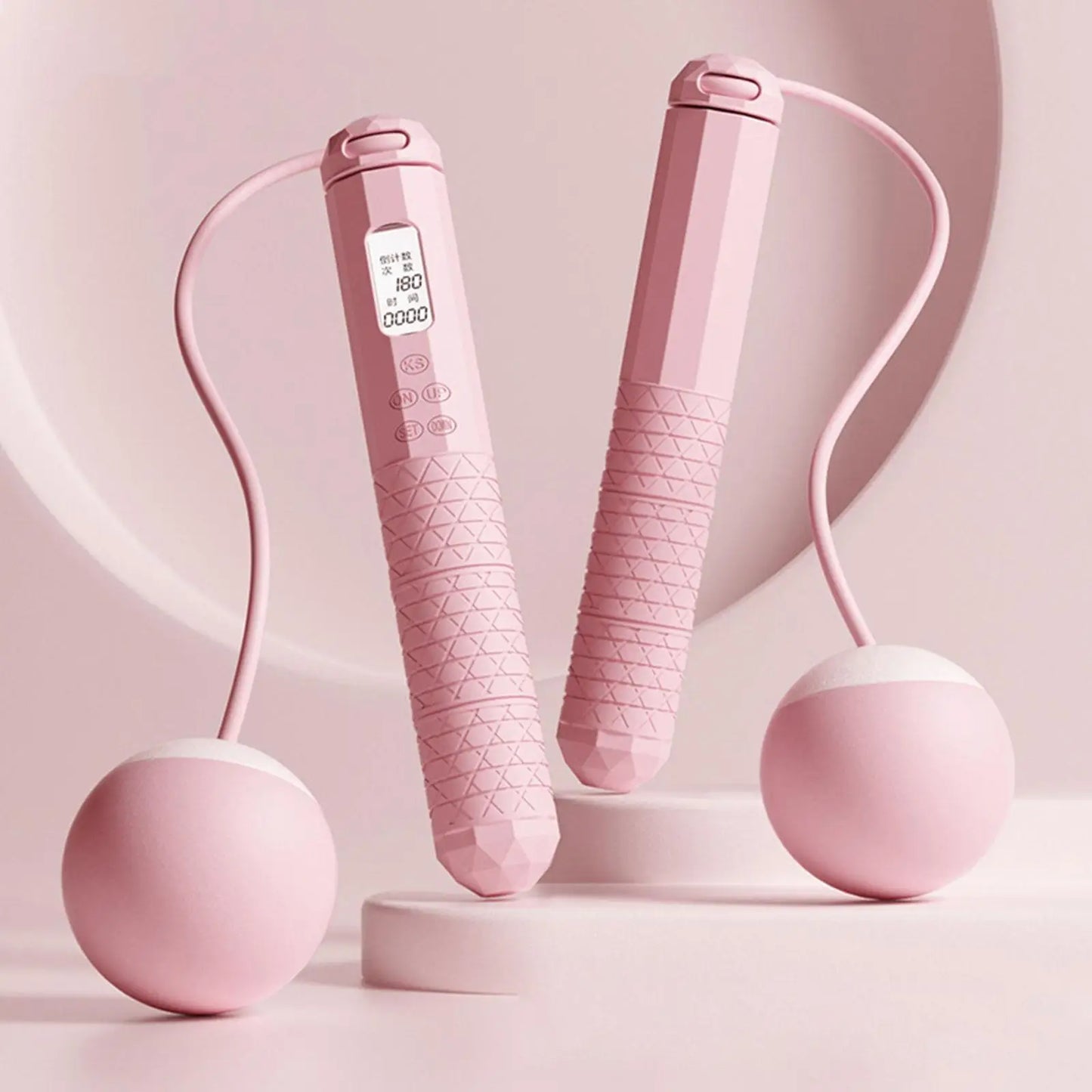 Cordless Skipping Rope Fitness Specific Intelligent Timing and Counting Weight-bearing Ball Professional Night Vision Screen