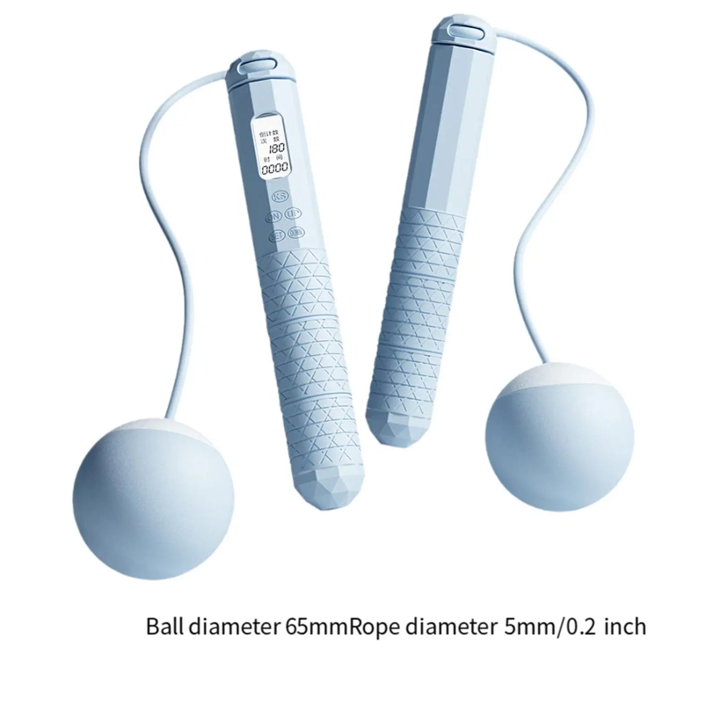 Cordless Skipping Rope Fitness Specific Intelligent Timing and Counting Weight-bearing Ball Professional Night Vision Screen