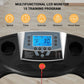 Treadmill with Auto Incline Folding Electric Running Machine 17'' Electric Treadmills 2.5HP/8.5MPH with 15 Training Programs