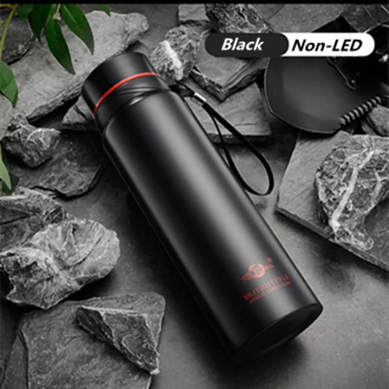 420-1500ml Large Capacity Vacuum LED Smart Temperature Digital Display Thermal Flask Thermos for Tea Water Bottle Keep Cold/Warm