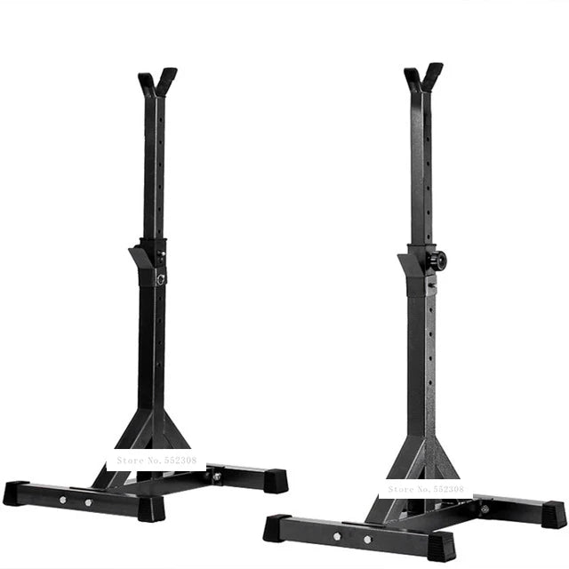 Steel Barbell Stand Weight Lifting Split Barbell Squat Rack Stand Adjustable Height Barbell Semi-Frame Indoor Fitness Equipment