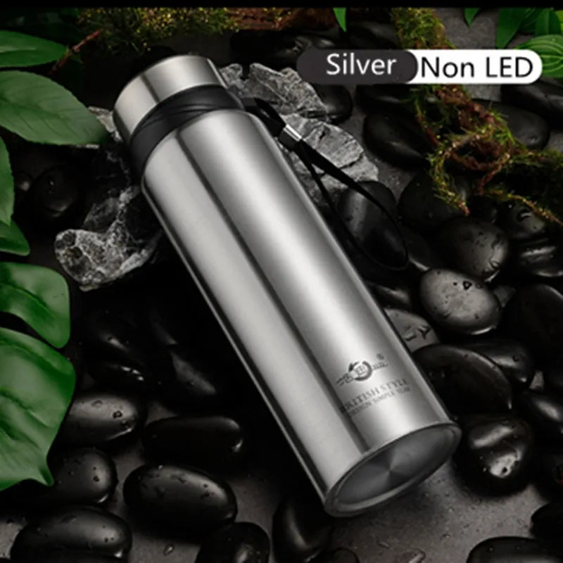 420-1500ml Large Capacity Vacuum LED Smart Temperature Digital Display Thermal Flask Thermos for Tea Water Bottle Keep Cold/Warm