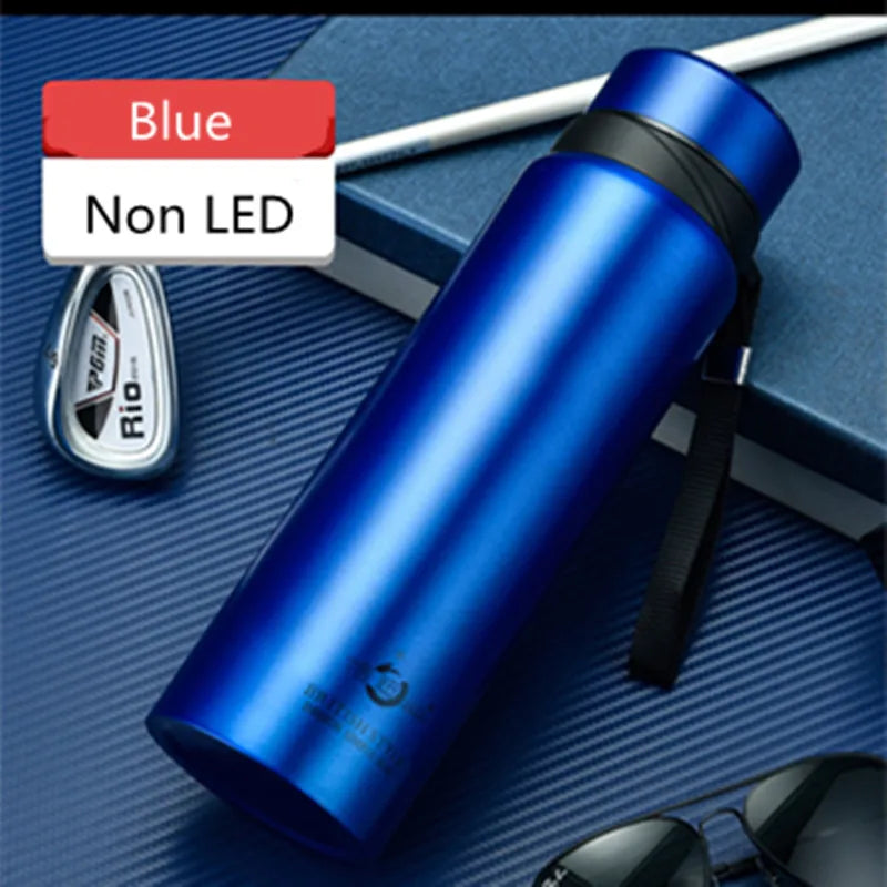 420-1500ml Large Capacity Vacuum LED Smart Temperature Digital Display Thermal Flask Thermos for Tea Water Bottle Keep Cold/Warm