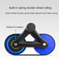 Ab Roller Automatic Rebound Double Wheel Abdominal Muscle Scroll Wheel Men Women Fitness Equipment Mute Roller With Knee Pads