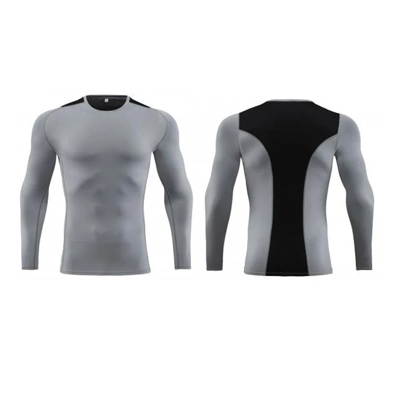 Men's Bodybuilding Activewear Fitness Suit with Elastic Compression Tights Slim Fit Workout Pants and Gym Muscle Boosting Runnin