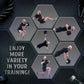 Dual Grip Medicine Ball 10lb/20lb - Textured Exercise Weight Ball for Strength & Core Training