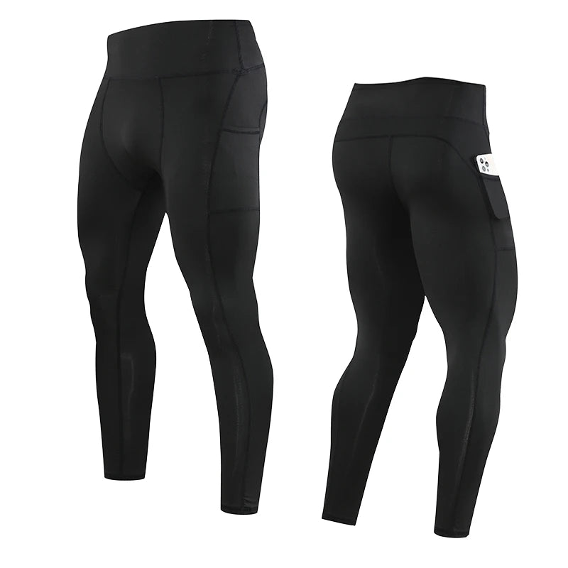 Gym Mens Fitness Running Sport Pants Athletics Tight Leggings Joggings Skinny Yoga Compression Trousers Sweatpants Dry Fit