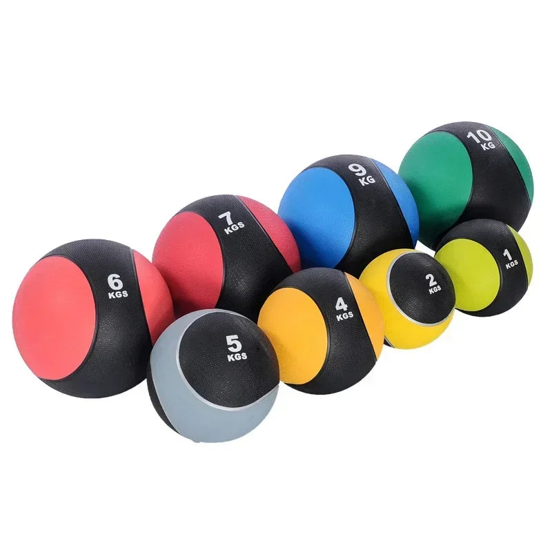 Upgrade New Rubber Medicine Ball Gravity Ball Fitness Solid Ball Exercise Arm Force Waist And Abdomen Rehabilitation Train