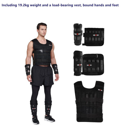 Lekaro Weight-Bearing Vest Adjustable Weight 20kg Weight-Containing Running Fitness Weight-Bearing Training Fitness Equipment