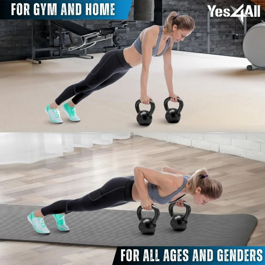 Cast Iron Kettlebell, Strength Training Kettlebells 60lbs for Full Body Workout, Push up, Strength Training - Single for Men