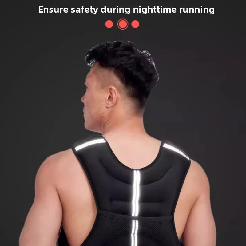 Adjustable Weighted Vest，Fitness Training for Men & Women,Strength, Running, with Removable Sandbags, Full Body Workout Vest