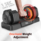 FEIERDUN Adjustable Dumbbells Set, 5LB to 25LB Dumbbell Pair,Home Gym 50lbs, Anti-Slip Handle for Exercise Equipment