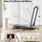 Foldable Treadmill with 12% Incline,3.5HP Low Noise Walking Pad Treadmill with Handle Bar,350 Lbs Capacity, APP Remote Control