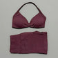 2 Piece Sports Gym Set Strappy Bra Yoga Underwear Short Sport Leggings Bicycle Running Sportswear Woman Seamless Yoga Set