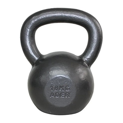 18KG Premier Kettlebell 40lb Steel Black Fitness Weight for Strength Training Home Gym