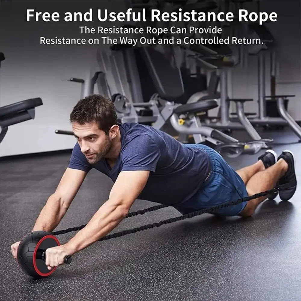 Ergonomic Grip Abdominal Workout Roller Single-wheel Non-slip Ab Roller Wheel Strong Load Bearing Strengthen Muscle