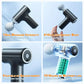 A Portable Electric Fascia Massage Gun, 4 Replaceable Massage Heads, 6-Speed Mode Adjustment, Deep Tissue Impact Muscles, Reliev