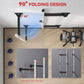 Folding Squat Rack with Adjustable Pull-Up Bar, 1000 Pounds Capacity Wall Mounted Power Rack, Adjustable Barbell Rack with J Hoo
