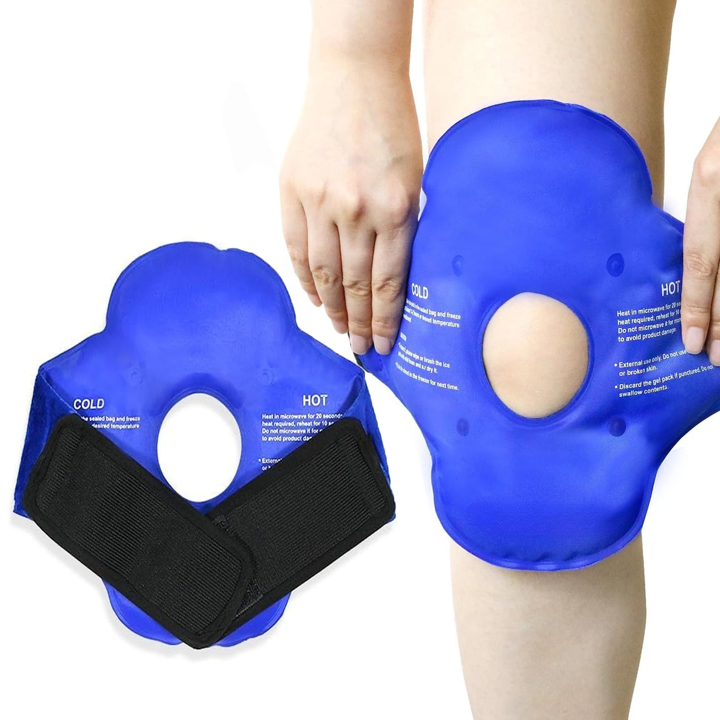 XL Knee Ice Pack Wrap Around Entire Knee After Surgery Reusable Gel Pack for Injuries Ice Pack for Pain Relief Swelling Surgery