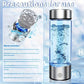 420ML Smart Portable Alkaline Water Bottle, Rechargeable Hydrogen Ionizer Generator with pH Tester for Healthy Drinking Anywhere