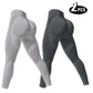 2 Pack Women's High Waisted Sexy Butt Lifting Seamless Solid Color Yoga Leggings Elastic And Breathable Fitness Sports Pants