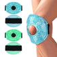 Silver-PurpleCooling Knee Brace, Adjustable, Ice Pack For Knee Injuries, Reusable Hot Cold Compress Knee Wrap For Joint Pain
