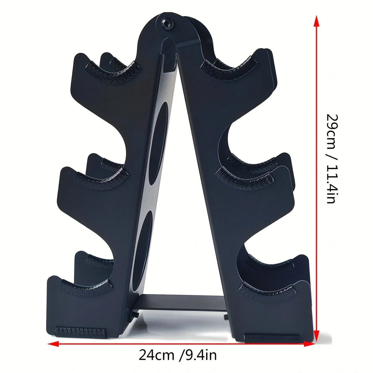 3、4 Tier Heavy Duty Dumbbell Rack, Weight Plate Storage Stand, Compact Home Gym Organizer for Dumbbells & Barbells