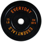 Bumper Plate Weight Plate with Steel Hub, Black, 15 lbs Single,High-density rubber plates