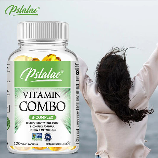B Vitamin Capsules - Helps with Healthy Energy Metabolism, Boosts Immunity,  Supports A Healthy Nervous System - 120 Capsules