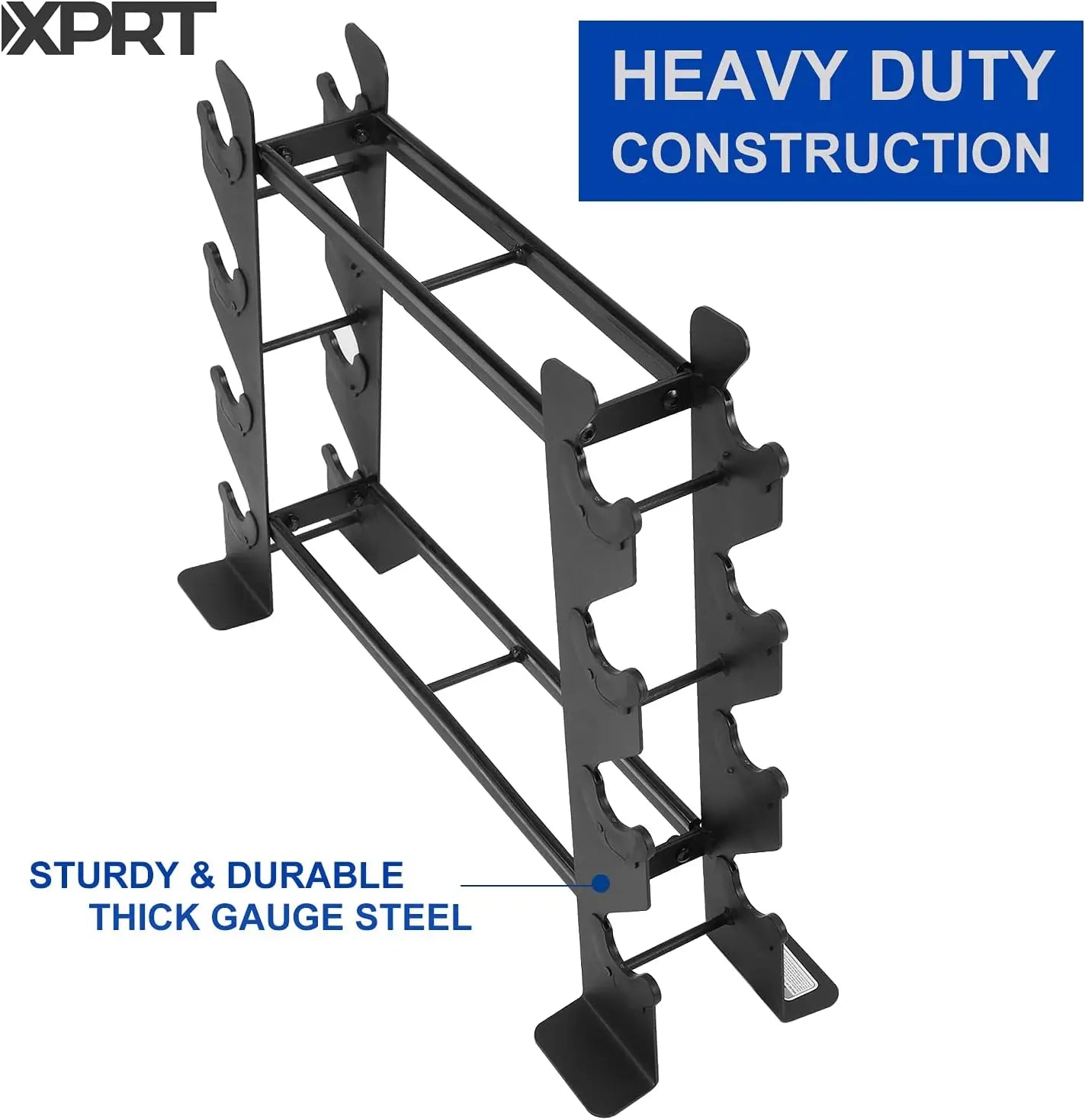 Heavy-Duty Dumbbell Rack with 400 lbs Capacity, Space-Saving A-Frame Design for Home Gym Storage