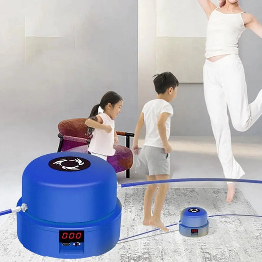 Digital Counter Electric Rope Skipping Machine Training Adjustable Speed Automatic Jump Rope USB Charging Remote Control
