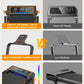 Treadmill Walking Pad with 15% Incline/Handle Bar/2 LED Display, 3.5HP Foldable Walking Pad Treadmill 350+lb RGB Light