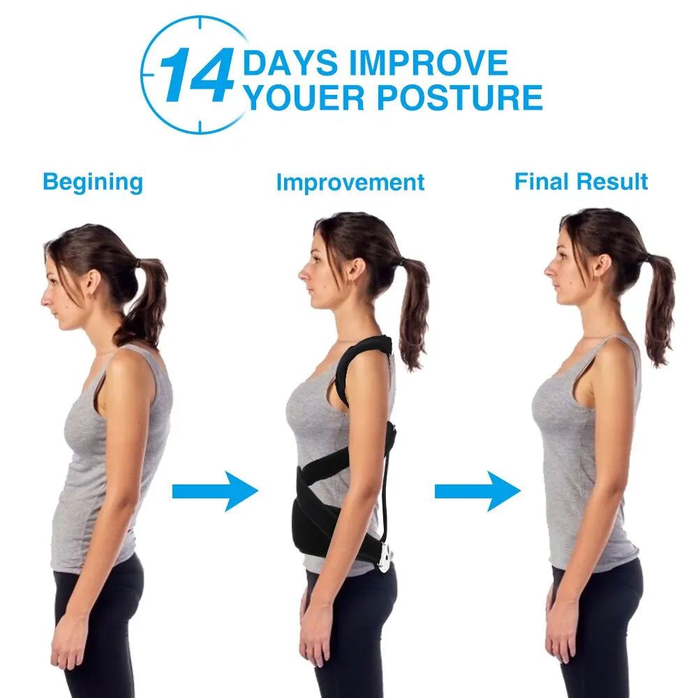 High Quality Aluminum Plate Lumbar Spinal Bad Back Posture Corrector Brace Humpback Orthopedic Strain Pain Relief
