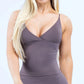 Vision Twist Front Longline Top Gym Tank Top Women Padded Yoga Vest Backless Workout Fitness Camisole Sexy Running Sports Tops