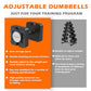 Adjustable Dumbbell 9 in 1 Free Weights for Multiweight Options QuickLock Adjustable Dumbbell Sets with AntiSlip Steel Handle f
