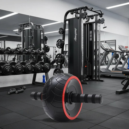 Single-wheel Ab Roller Wheel Strengthen Muscle Non-slip Ergonomic Grip Abdominal Workout Roller Strong Load Bearing