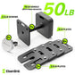 Eisenlink Adjustable Dumbbell Set 10-50/80lb 5lb Increments Quick-Lock Square Weight Dumbbells for Home Gym Fitness 50/80lb×2