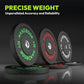2-Inch Bumper Plates High Bounce Weight Plate Set 45/100/160/190/260/300lb Barbell Weight Plates Set for Home Gym Color
