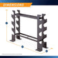 Heavy-Duty Dumbbell Rack Organizer for Home Gym - Space-Saving Steel Storage