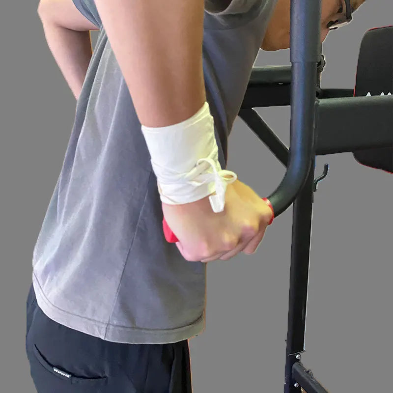 100% Cotton Powerflifting Straps,Soft White Weight Lifting Wrist Support,Fitness Safety Support,Wrist Straps,1Pair