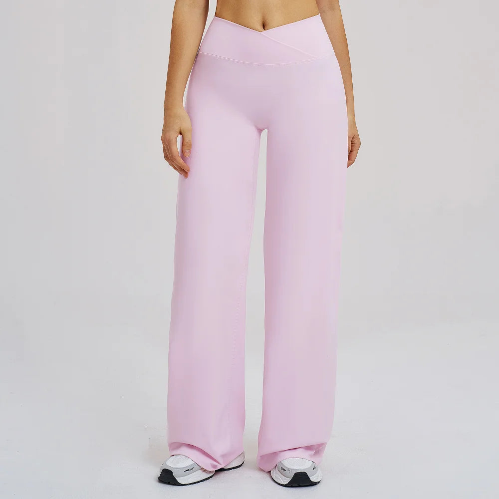 Women's High Waisted Yoga Pants Flared Leggings Workout Casual Wear Comfortable Activewear Running Fitness Sports Wide-leg Pants