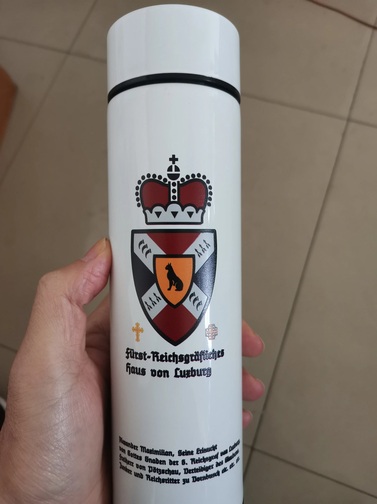 Vacuum Water Bottle Smart Display Temperature 500ML Safety 304 Stainless Steel Coffee Thermose Men Business Gift Customized Logo