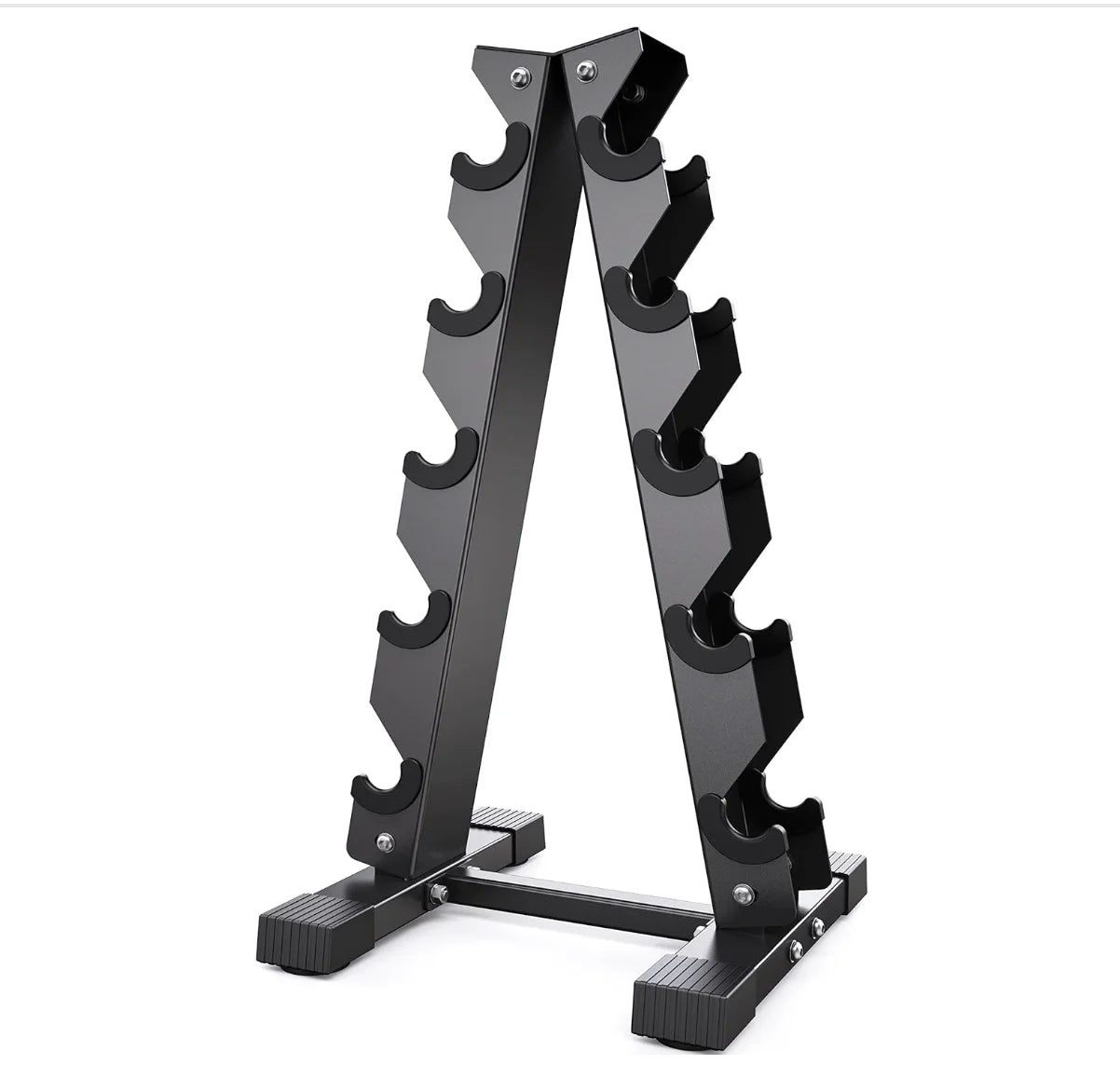 Dumbbell Rack Stand Only, Weight Rack for Dumbbells, Compact A-Frame Space Saver for Home Gym, 5-Tier Dumbbell Storage Rack, Hea