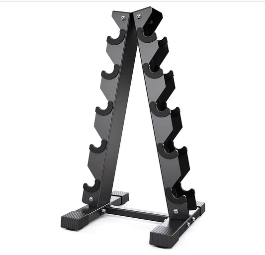 Dumbbell Rack Stand Only, Weight Rack for Dumbbells, Compact A-Frame Space Saver for Home Gym, 5-Tier Dumbbell Storage Rack, Hea