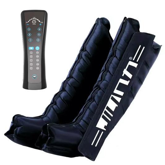 JILI Air Compression Foot  Massager Leg Recovery Boots Blood Circulation Pressotherapy Relax Muscles Lymphatic Drainage 6Cavity